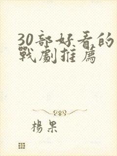 30部好看的谍战剧推荐