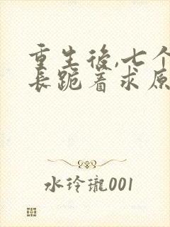 重生后,七个兄长跪着求原谅免费下载