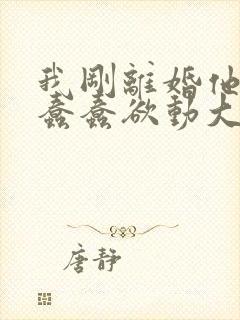 我刚离婚他们就蠢蠢欲动大结局