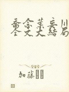 乔念叶妄川小说全文大结局