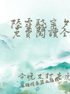 陆霆骁宁夕小说免费阅读全文