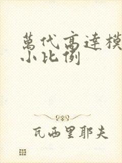 万代高达模型最小比例