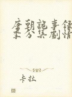 唐朝诡事录第一季分集剧情