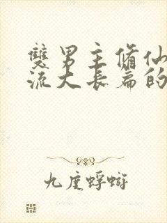 双男主修仙升级流大长篇的小说