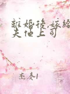 离婚后,嫁给前夫他上司