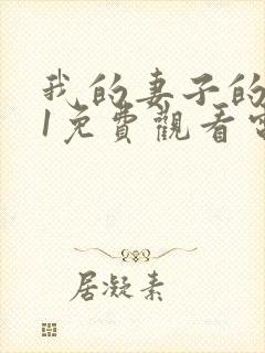 我的妻子的姐姐1免费观看电视剧