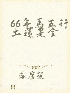 66年马五行属土还是金
