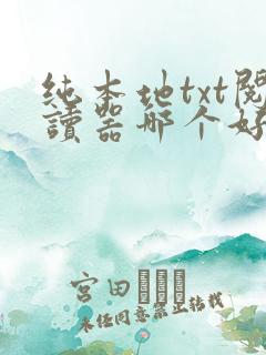 纯本地txt阅读器哪个好