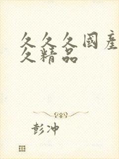 久久久国产久久久精品