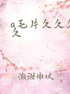 a毛片久久久久久