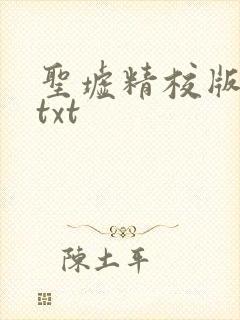 圣墟精校版完本txt