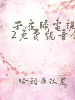 子夜归电视剧32免费观看全集高清