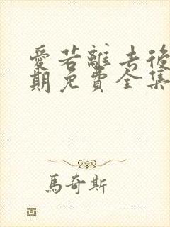 爱若离去后会无期免费全集