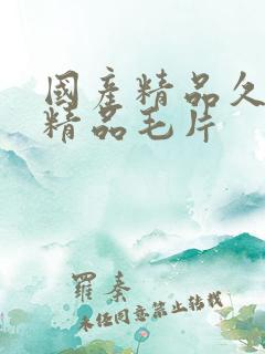 国产精品久久久精品毛片