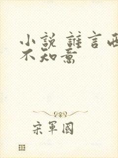 小说 谁言西洲不知意