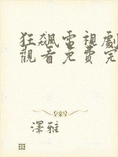 狂飙电视剧在线观看免费完整高清