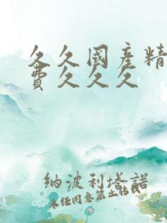 久久国产精品免费久久久