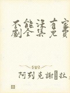 不能没有家电视剧全集免费