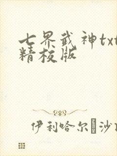 七界武神txt精校版