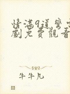 情满9道弯电视剧免费观看