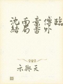 沈南意傅临洲大结局番外