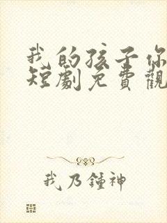 我的孩子你在哪短剧免费观看