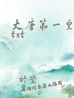 大唐第一皇太子txt