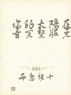 你的太阳在线观看完整版免费高清