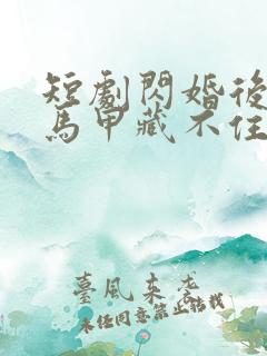 短剧闪婚后老公马甲藏不住