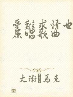 爱难求情也难断原唱歌曲