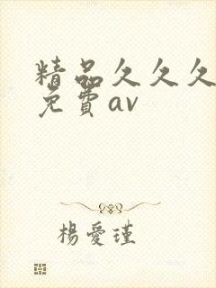 精品久久久国内免费av