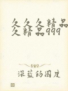 久久久精品久久久精品999