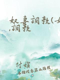 奴妻调教(女m,调教