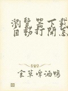 浏览器下载文件自动打开怎么关闭