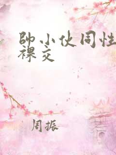 帅小伙同性男男裸交