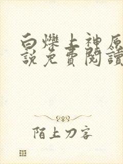 白烁上神原著小说免费阅读