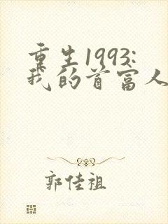 重生1993:我的首富人生