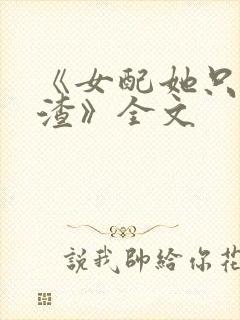 《女配她只想被渣》全文