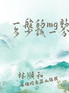 一般的mg动画多少钱一分钟啊