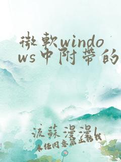 微软windows中附带的浏览器叫做( )?