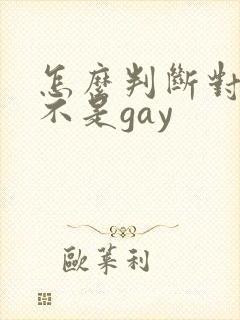 怎么判断对方是不是gay