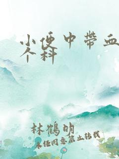 小便中带血看哪个科