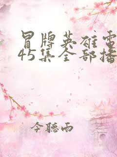 冒牌英雄电视剧45集全部播放