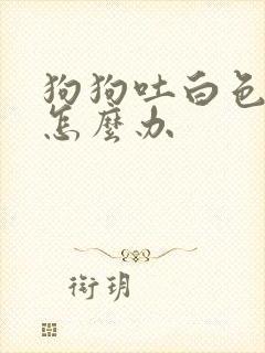 狗狗吐白色粘液怎么办