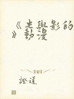 《光与影的传说》动漫