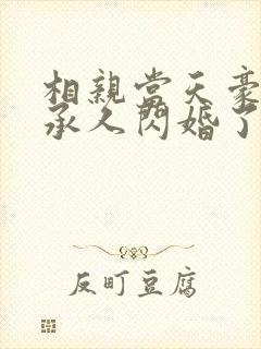 相亲当天豪门继承人闪婚了