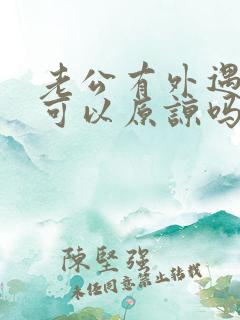 老公有外遇真的可以原谅吗