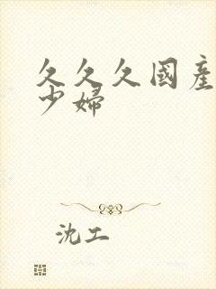 久久久国产精品少妇