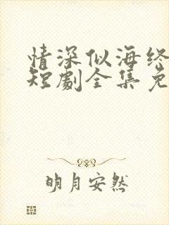 情深似海终成空短剧全集免费观看