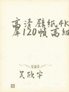 高清壁纸4k全屏120帧高级感